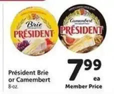 Safeway Président Brie or Camembert offer