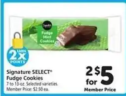 Safeway Signature SELECT Fudge Cookies offer