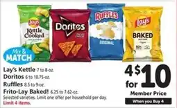 Safeway Lay's Kettle, Doritos, Ruffles, Frito-Lay Baked offer