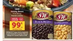 Safeway S&W Variety Beans offer