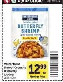Safeway Waterfront BISTRO Crunchy Butterfly Shrimp offer
