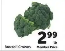 Safeway Broccoli Crowns offer