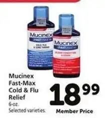 Safeway Mucinex Fast-Max Cold & Flu Relief offer