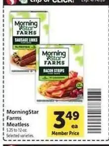 Safeway MorningStar Farms Meatless offer