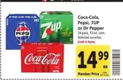 Safeway Coca-Cola, Pepsi, 7UP or Dr Pepper offer