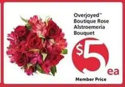 Safeway Overjoyed Boutique Rose & Alstroemeria Bouquet offer