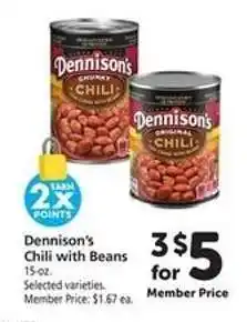 Safeway Dennison’s Chili with Beans offer