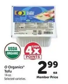 Safeway O Organics Tofu offer