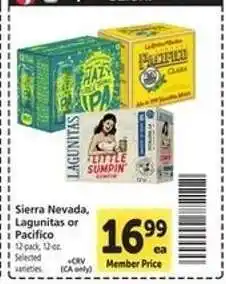Safeway Sierra Nevada, Lagunitas or Pacifico offer