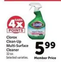 Safeway Clorox Clean-Up Multi-Surface Cleaner offer