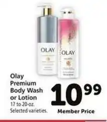 Safeway Olay Premium Body Wash or Lotion offer