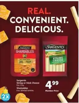 Safeway Sargento String or Stick Cheese offer