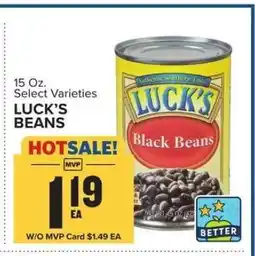 Food Lion LUCK'S BEANS offer
