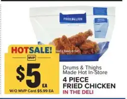 Food Lion 4-Piece Fried Chicken offer