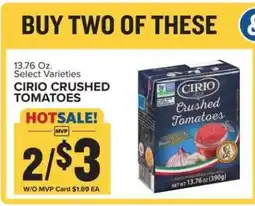 Food Lion CIRIO Crushed Tomatoes offer