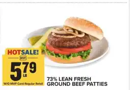 Food Lion 73% Lean Fresh Ground Beef Patties offer