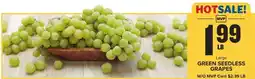 Food Lion Green Seedless Grapes offer
