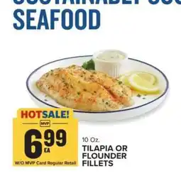 Food Lion TILAPIA OR FLOUNDER FILLETS offer