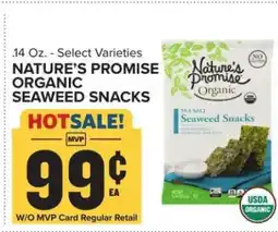 Food Lion Nature’s Promise Organic Seaweed Snacks offer