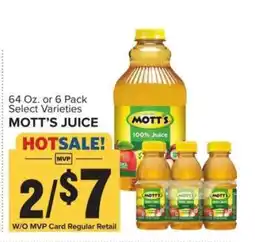 Food Lion Mott's Juice offer