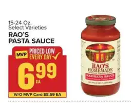 Food Lion Rao's Pasta Sauce offer
