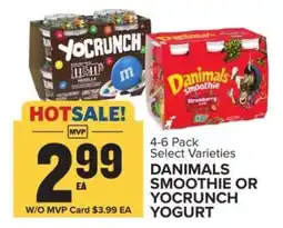 Food Lion Danimals Smoothie or YoCrunch Yogurt offer