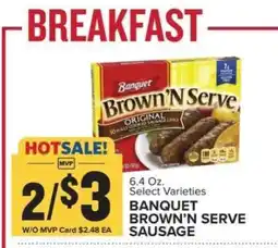 Food Lion Banquet Brown'N Serve Sausage offer