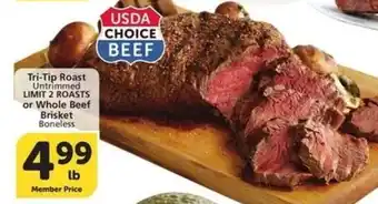 Tri-Tip Roast Untrimmed