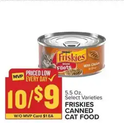 Food Lion Friskies Canned Cat Food offer
