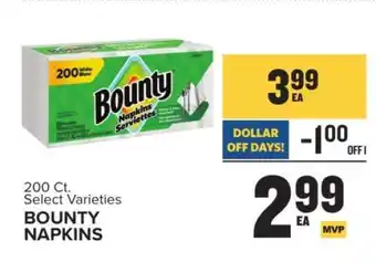Food Lion Bounty Napkins offer