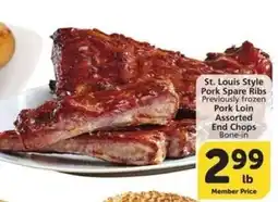 Albertsons St. Louis Style Pork Spare Ribs offer