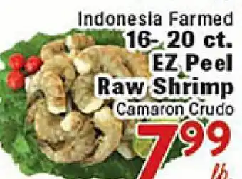 Rio Valley Market Indonesia Farmed 16-20 ct. EZ Peel Raw Shrimp offer