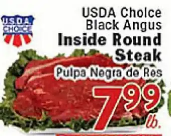 Rio Valley Market USDA Choice Black Angus Inside Round Steak offer