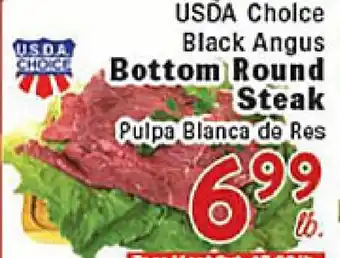 Rio Valley Market USDA Choice Black Angus Bottom Round Steak offer