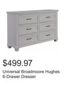 Costco Universal Broadmoore Hughes 6-Drawer Dresser offer