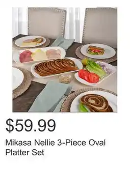 Costco Mikasa Nellie 3-Piece Oval Platter Set offer