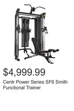 Costco Centr Power Series SF6 Smith Functional Trainer offer