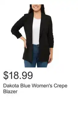 Costco Dakota Blue Women's Crepe Blazer offer