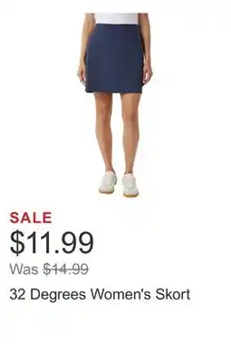 Costco 32 Degrees Women's Skort offer