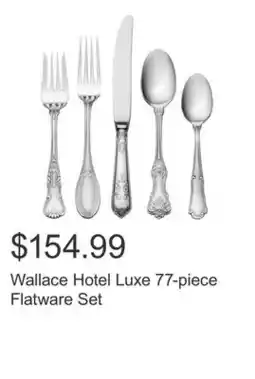 Costco Wallace Hotel Luxe 77-piece Flatware Set offer