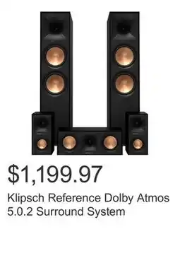 Costco Klipsch Reference Dolby Atmos 5.0.2 Surround System offer