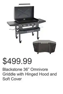 Costco Blackstone 36 Omnivore Griddle with Hinged Hood and Soft Cover offer