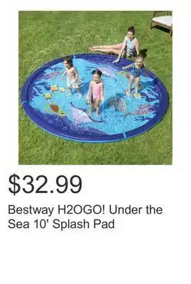 Costco Bestway H2OGO! Under the Sea 10' Splash Pad offer
