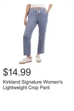 Costco Kirkland Signature Women's Lightweight Crop Pant offer