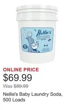 Costco Nellie's Baby Laundry Soda, 500 Loads offer