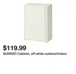Ikea SUNDSÖ Cabinet, off-white outdoor/indoor offer