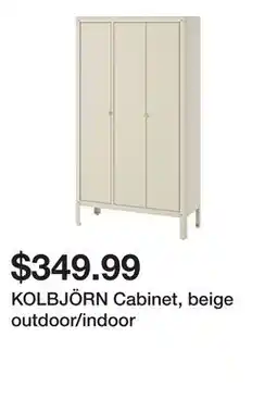 Ikea KOLBJÖRN Cabinet, beige outdoor/indoor offer