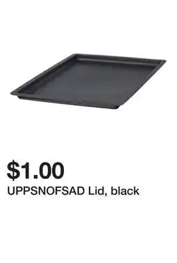 Ikea UPPSNOFSAD Lid, black offer