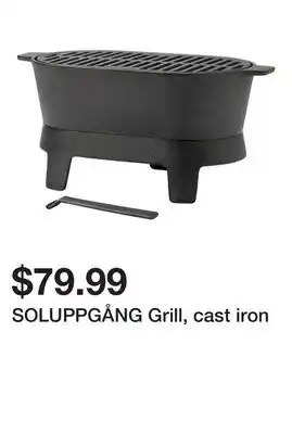 Ikea SOLUPPGÅNG Grill, cast iron offer