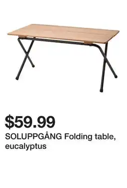 Ikea SOLUPPGÅNG Folding table, eucalyptus offer